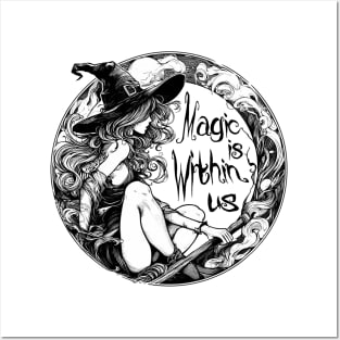 Magic is within us Witch Posters and Art